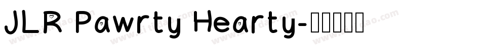 JLR Pawrty Hearty字体转换